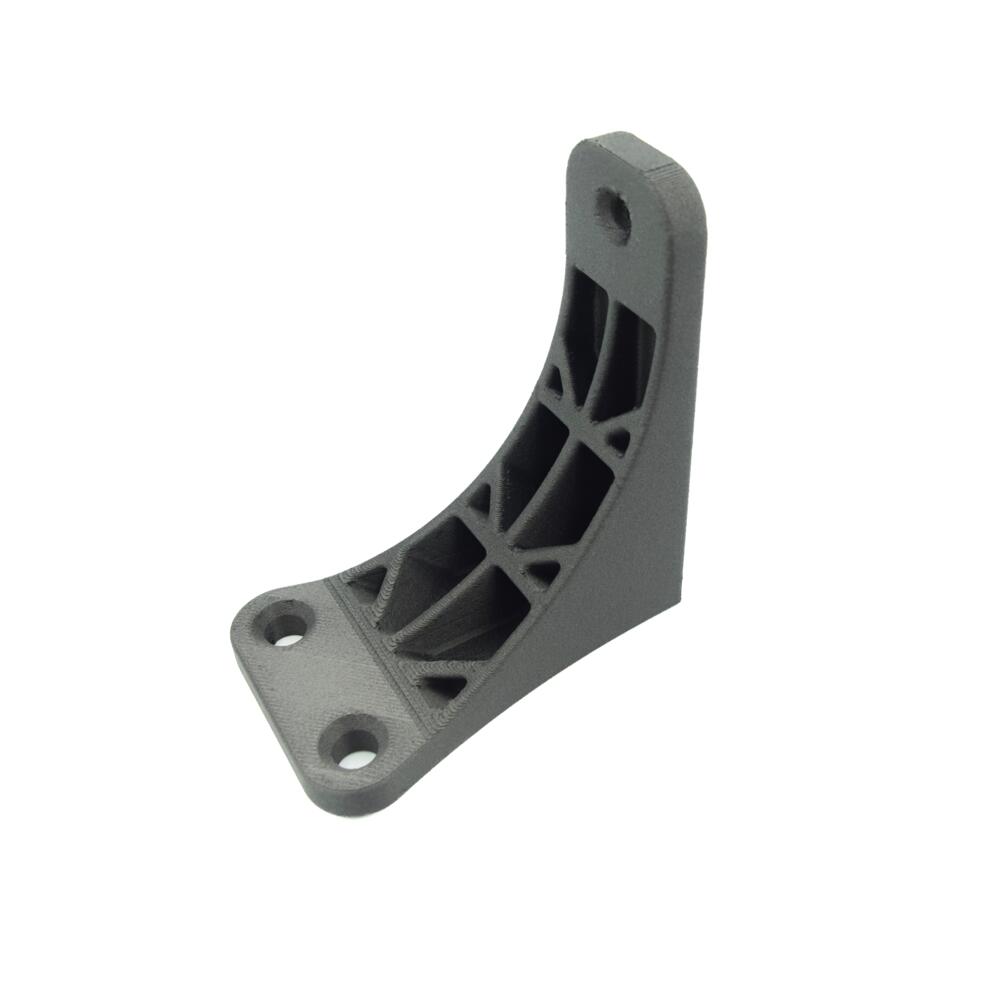 3D printed bracket with reinforcing ribs