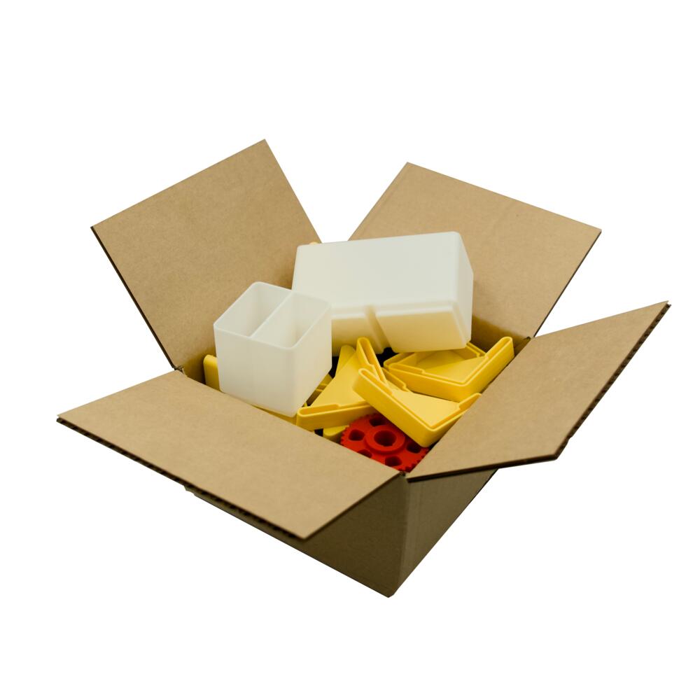 Shipping box for delivery of 3D printed parts